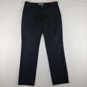 Bluffworks Dress Pants Mens 34x34 Black Relaxed Fit Straight Performance Tech *